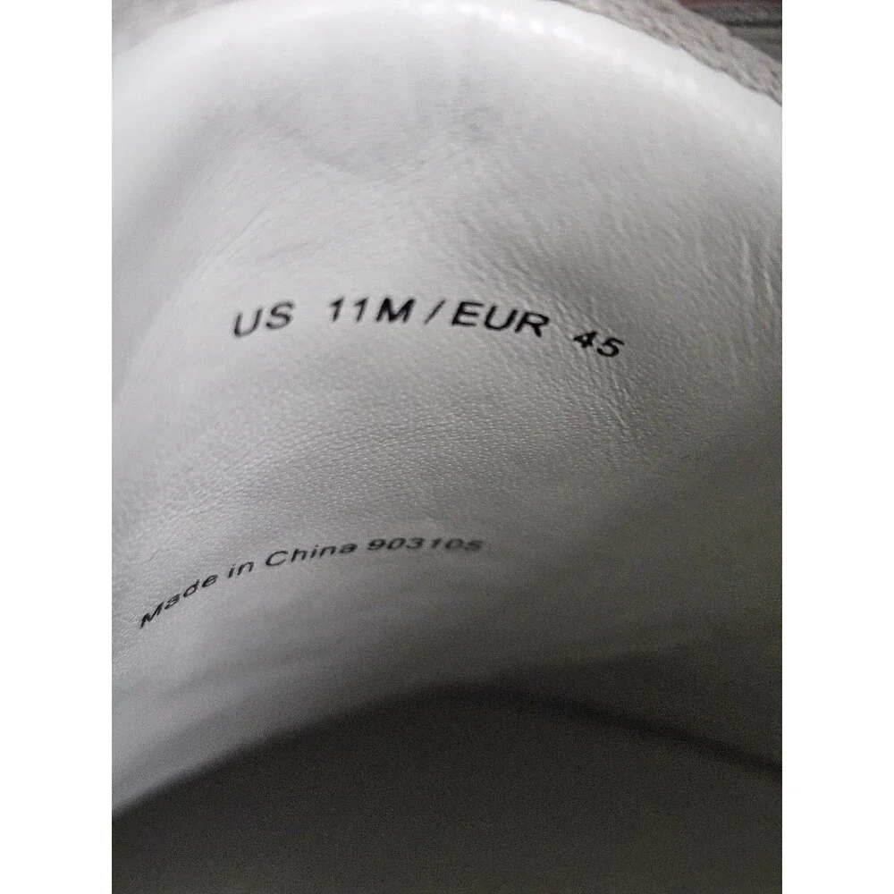 Size 11 Vince Men's Fulton low-top sneaker in white & blue leather & suede